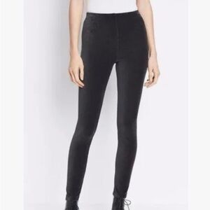 VINCE Stretch-Corduroy Full-Length Leggings black S